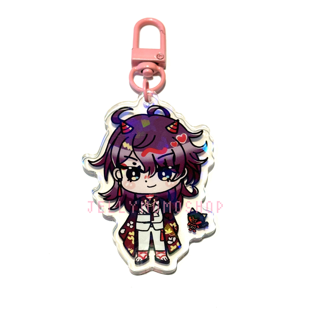 Holographic Luxiem Kemonomimi Acrylic Charm