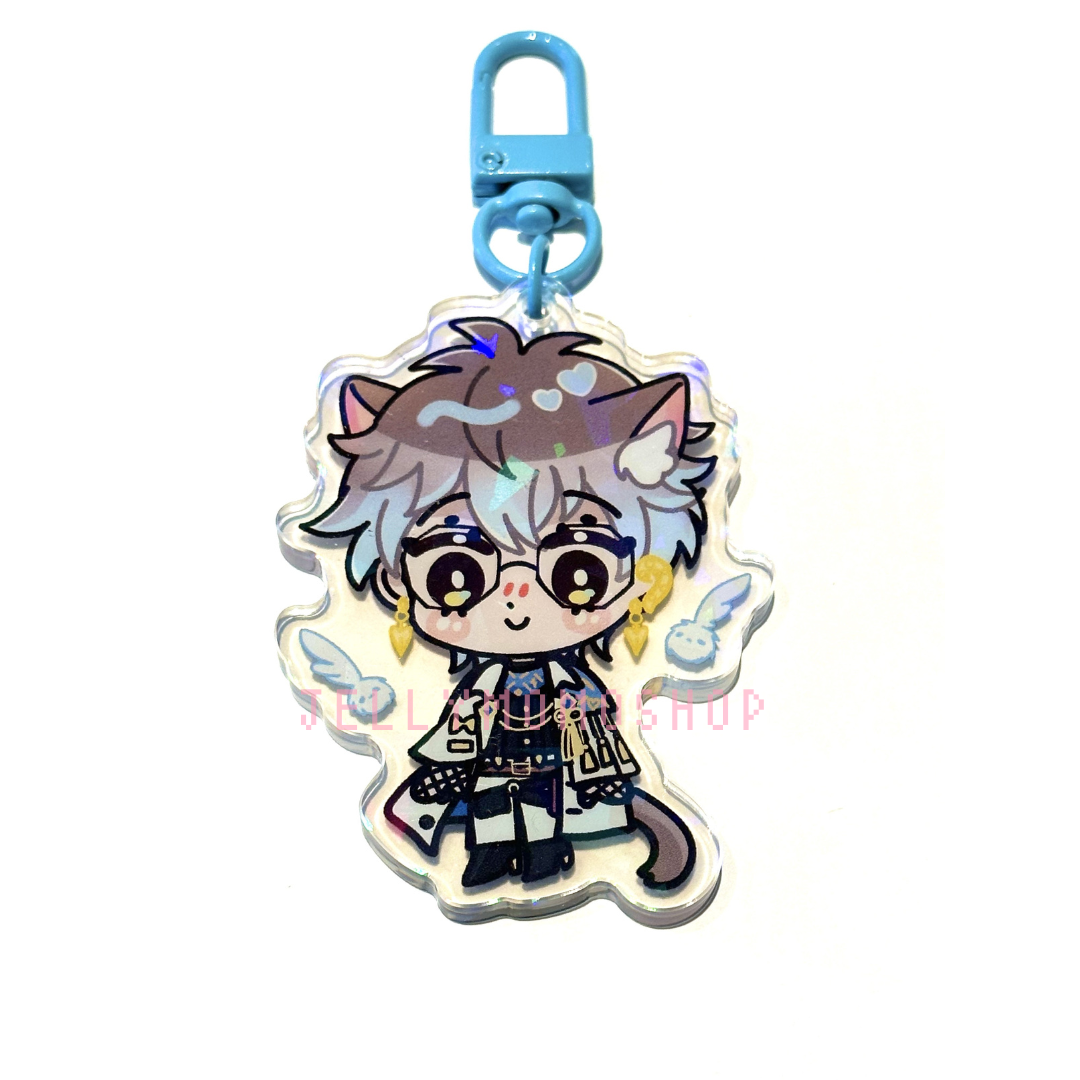 Holographic Luxiem Kemonomimi Acrylic Charm