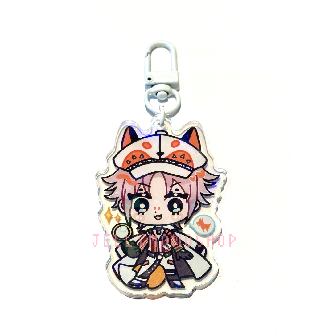 Holographic Luxiem Kemonomimi Acrylic Charm
