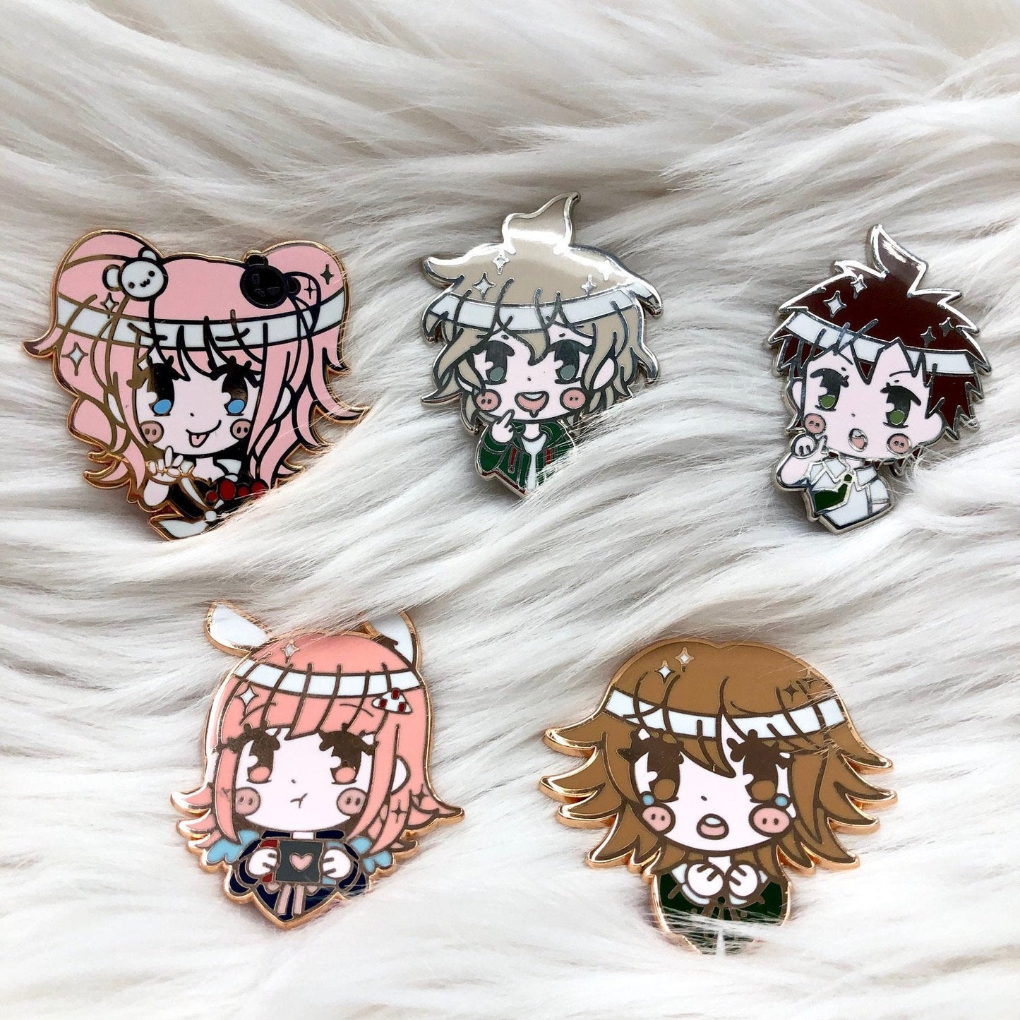 Dangan Ronpa Hard Enamel Pins