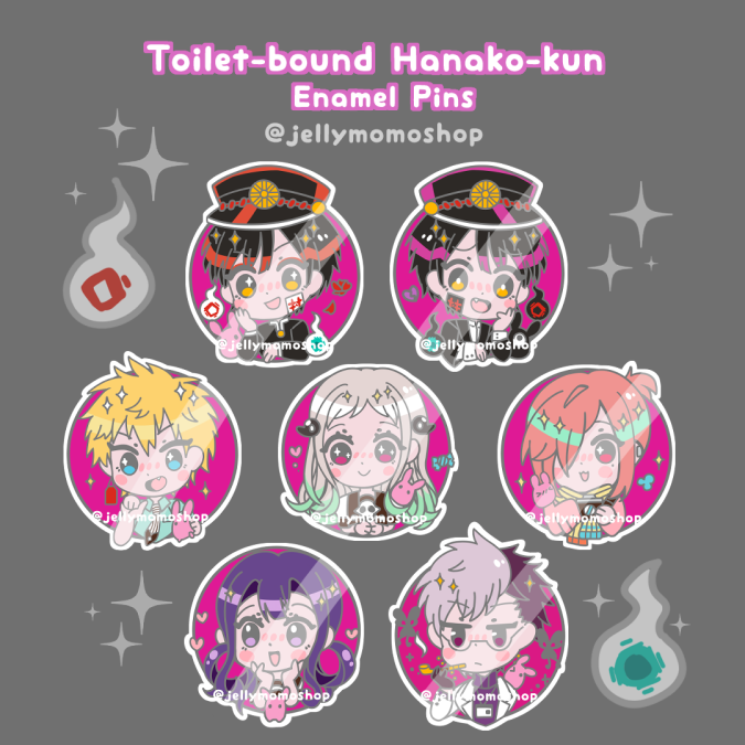 Toilet-Bound Hanako-kun Enamel Pins